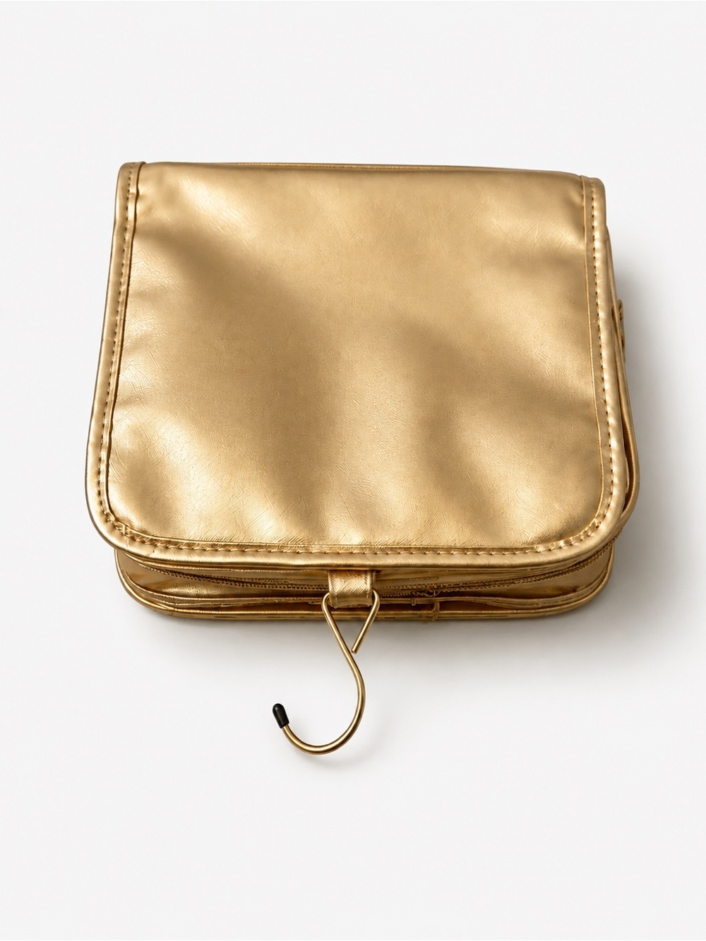 Gold Hanging Travel Toiletry Bag